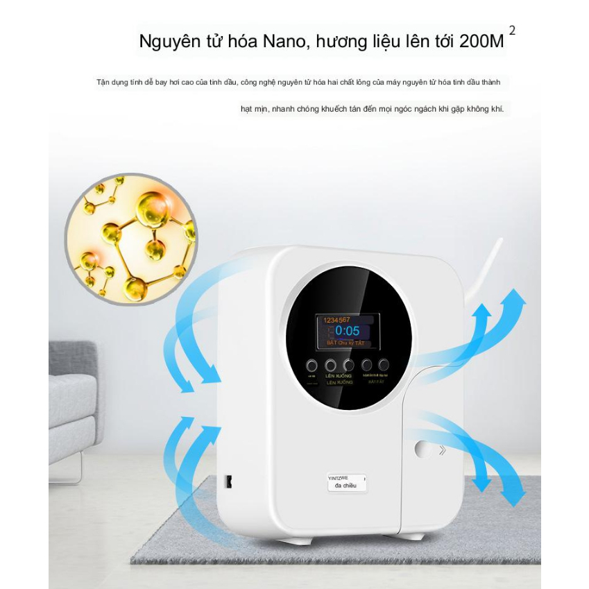 Máy Xịt Thơm Phòng Khách Sạn, Showroom SmartScent EuroTech APP 600m2