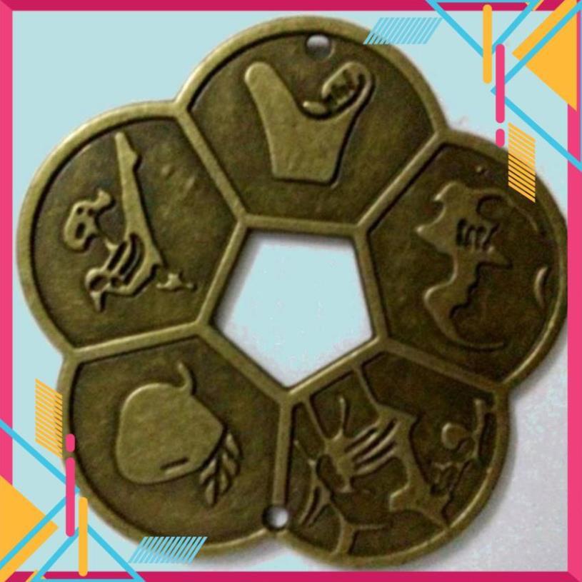 ️Evoucher Đồng tiền hoa mai 5 cánh- đồng xu hoa mai kim tiền 5 cánh 206570