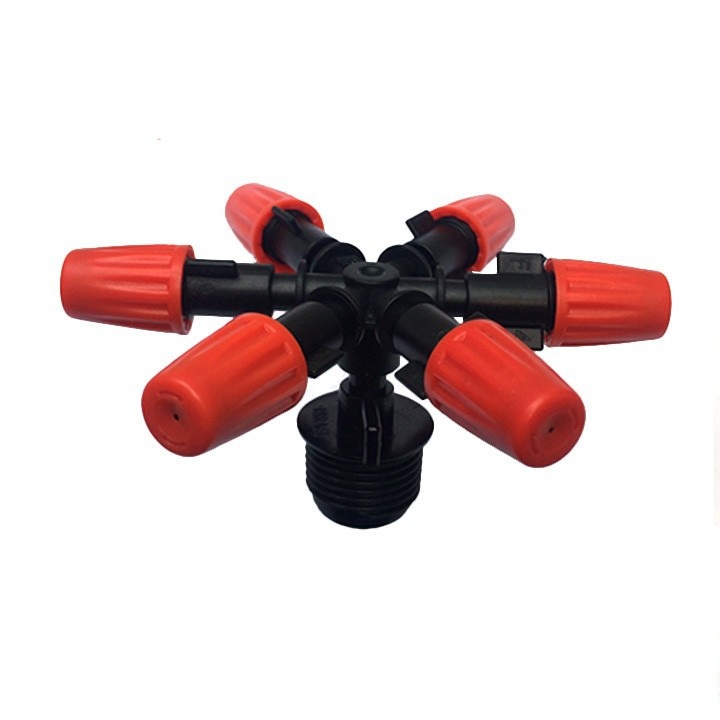 Bộ 5 bec phun sương 6 hướng chân ren 21