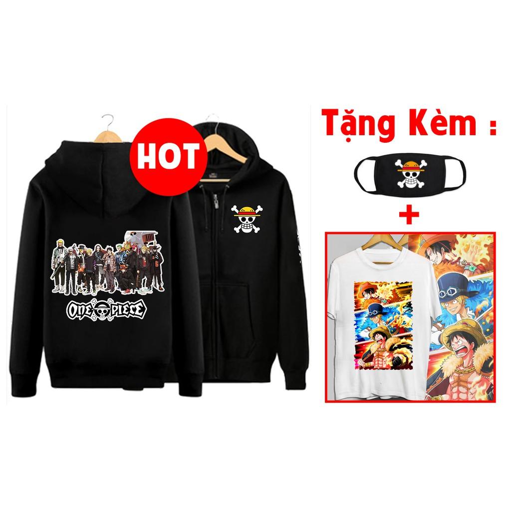 Áo khoác Hoodie băng mũ rơm one piece đẹp nhất  rẻ chất lượng