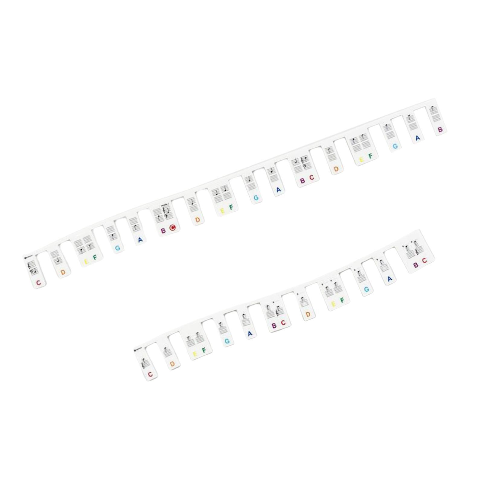 Piano key sticker 61 Keys Keyboards Piano Note Chart Guide Key Labels for Beginners