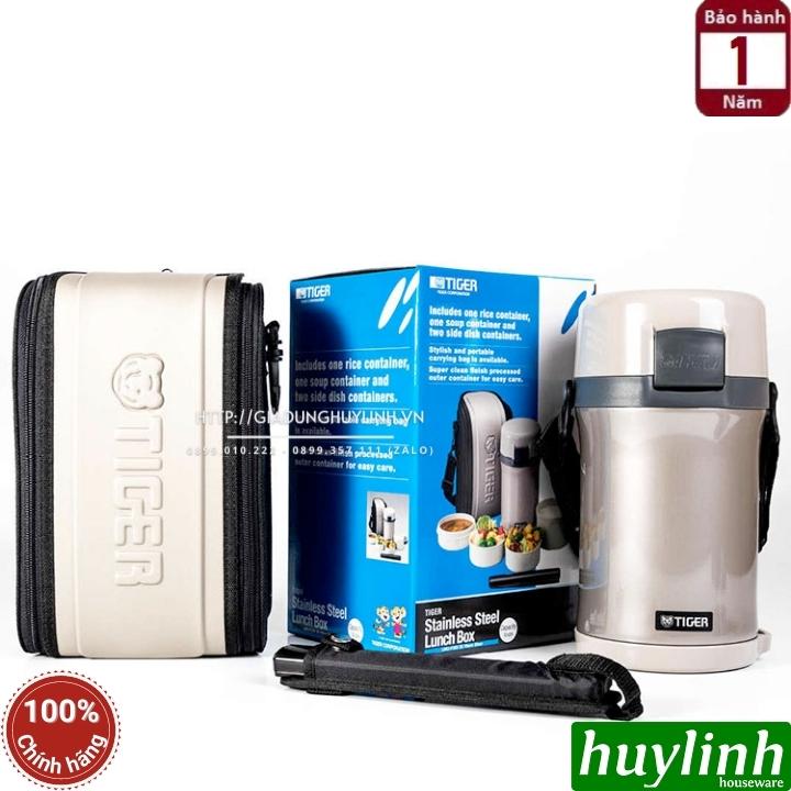 Cà men hộp cơm giữ nhiệt Tiger LWU-F200 - 4 ngăn - 1.48 lít