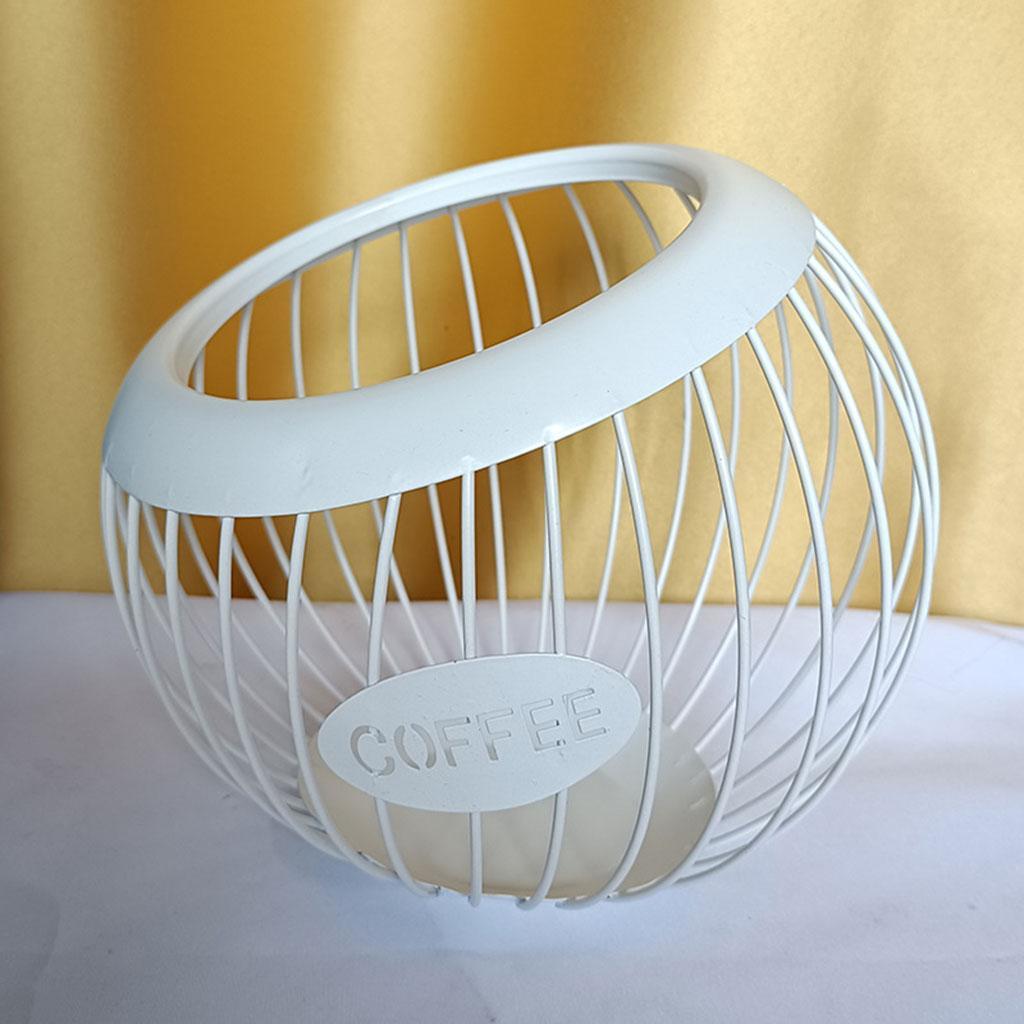 2pcs Coffee Pod Holder Iron Espresso K Cup Kitchen Storage Basket Hotel