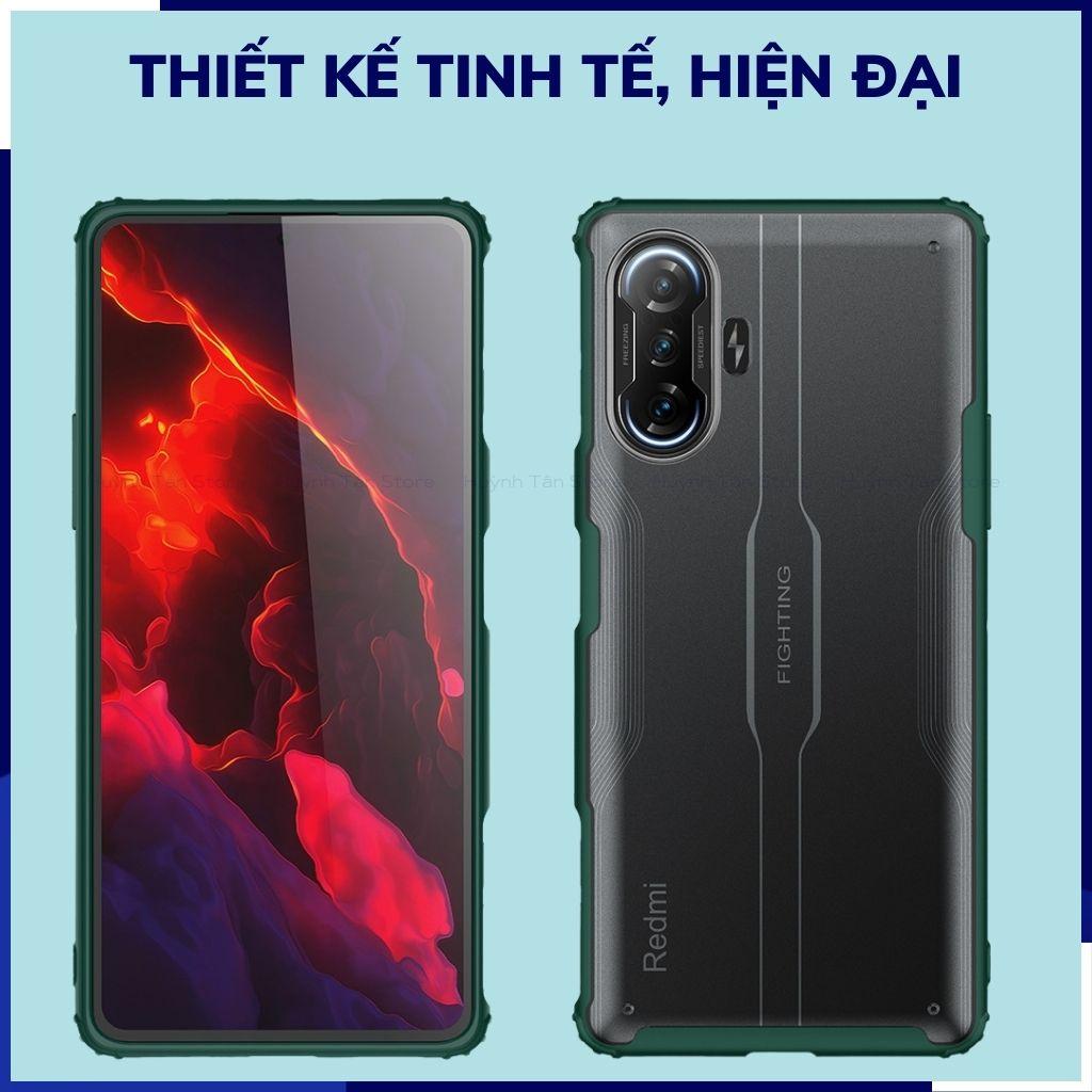 Ốp lưng redmi k40 gaming chống sốc bảo vệ camera chống vân tay nhám viền màu ver 2 phụ kiện huỳnh tân store