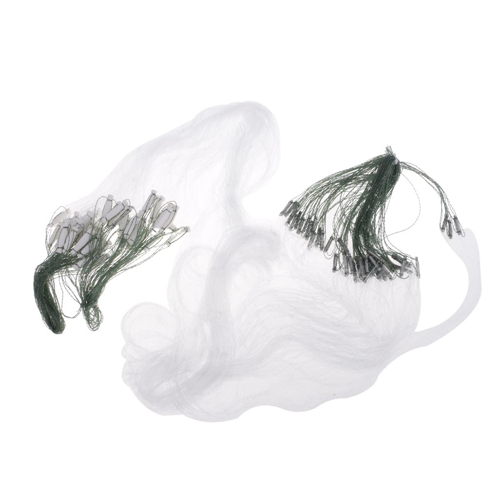 Fishing Net 3 Layers With Monofilament Small Mesh Gill Nylon Hole Size 4x4cm