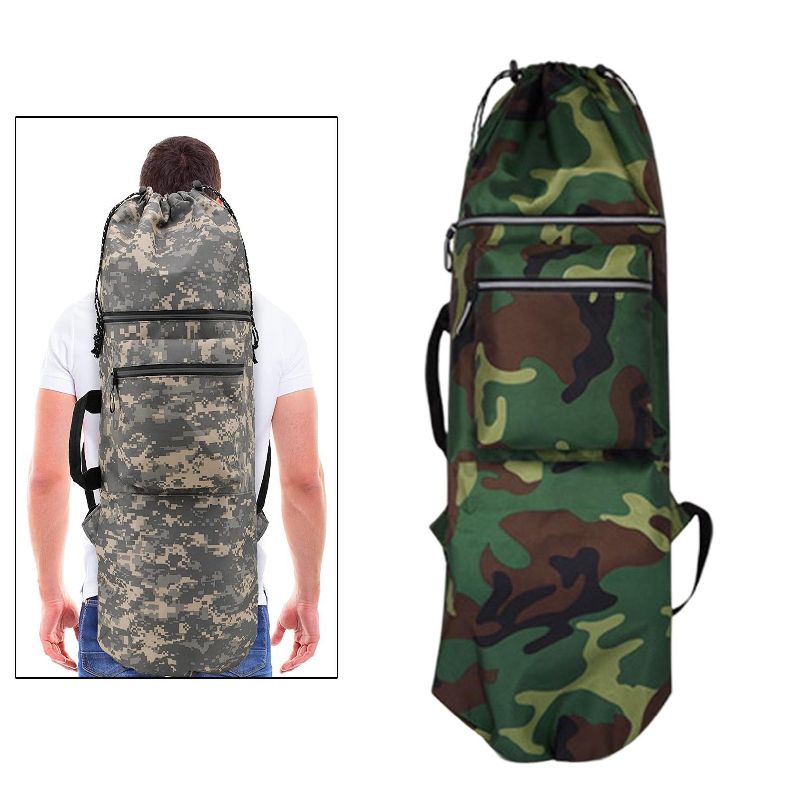 Portable Skateboard Longboard Carry Bag, 2 Shoulder Bag Handy Backpack