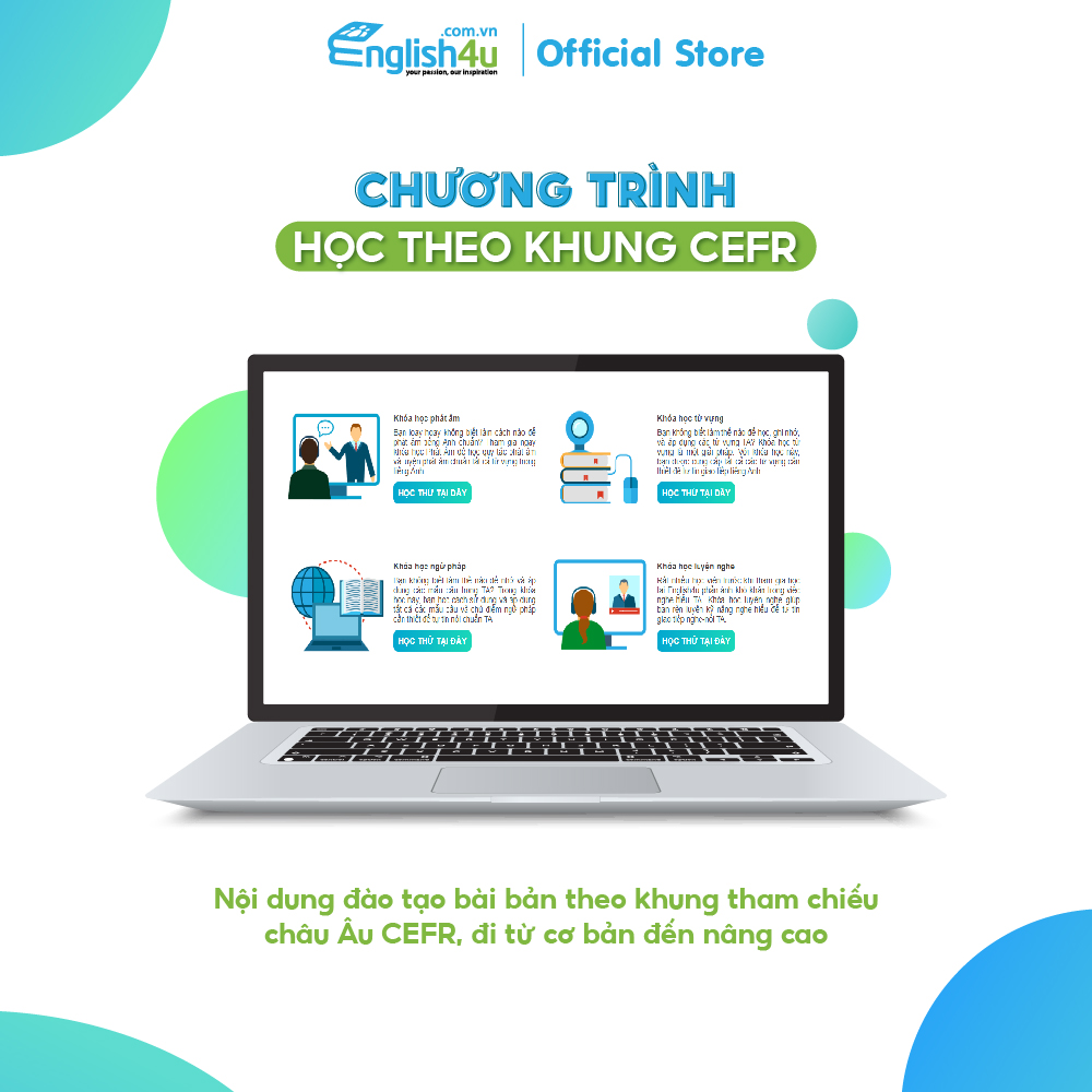 Hình ảnh [Gói 5 năm] Voucher ENGLISH4U - Lớp học tiếng Anh online dành cho học sinh, sinh viên, người đi làm Mã kích hoạt áp dụng toàn quốc