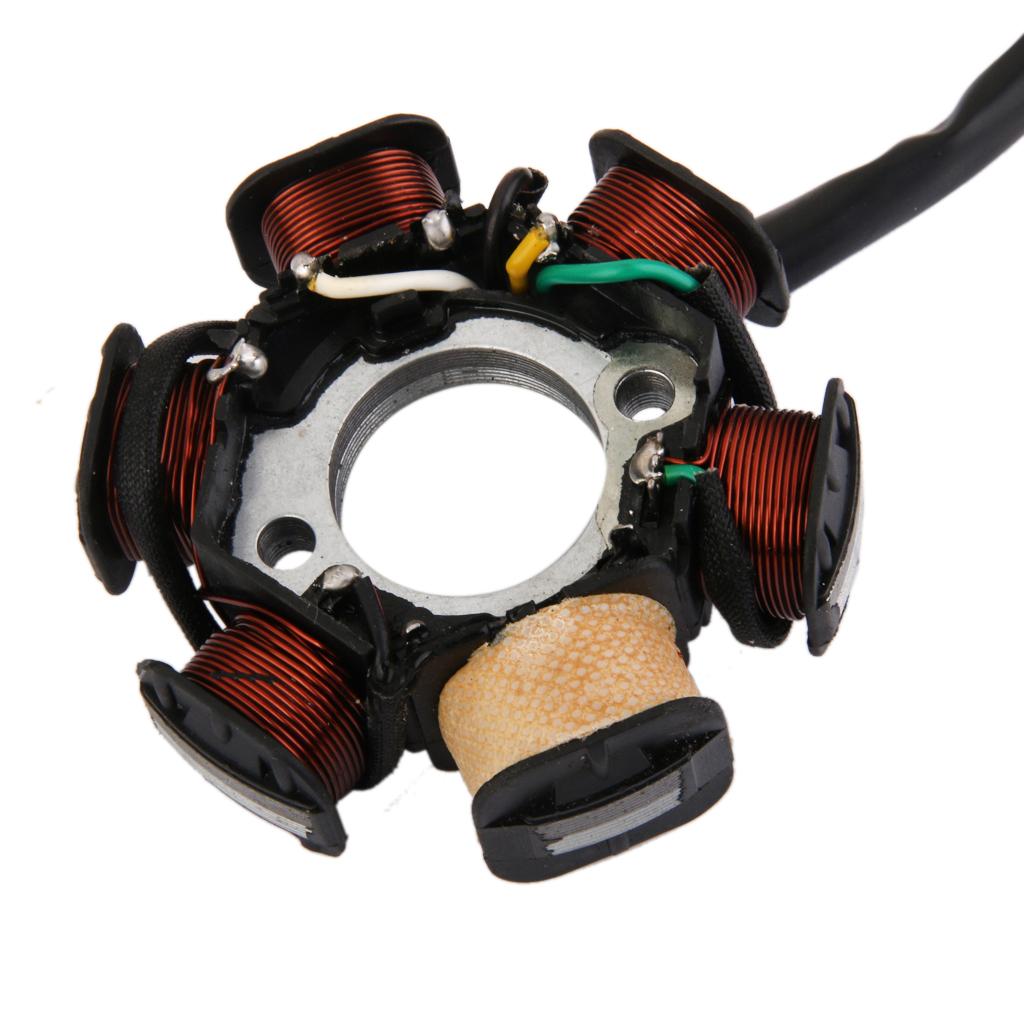 MAGNETO STATOR 6  POLE For  GY6 125cc 150cc SCOOTER ATV DIRT BIKE