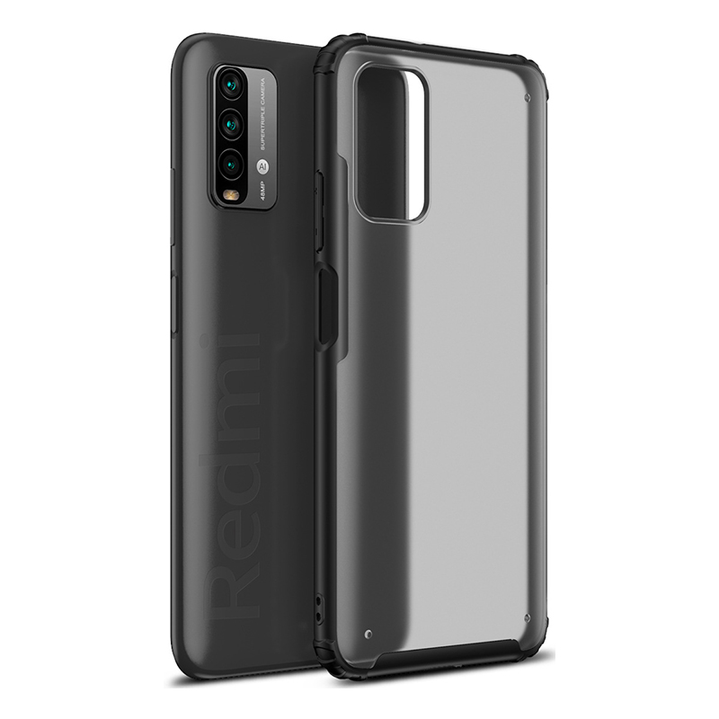 Ốp lưng cho Xiaomi Redmi 9T - Poco M3 nhám viền màu