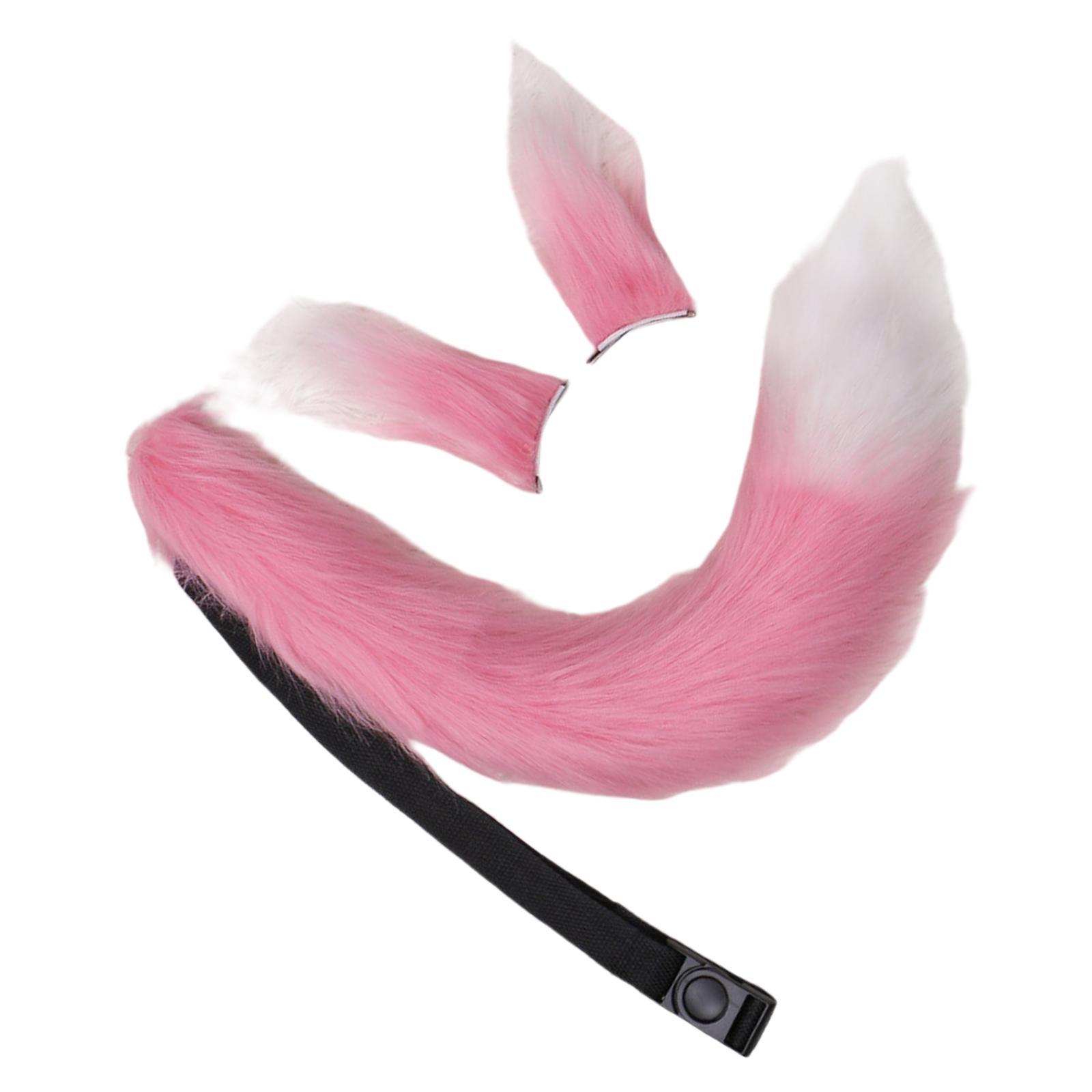 Ears and Tail Set Fancy Dress Costume Cosplay for Masquerade Kids Adult