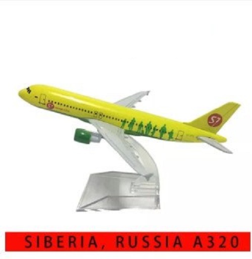 Mô hình máy bay tĩnh A320 Siberia, Russian 16cm (S7)