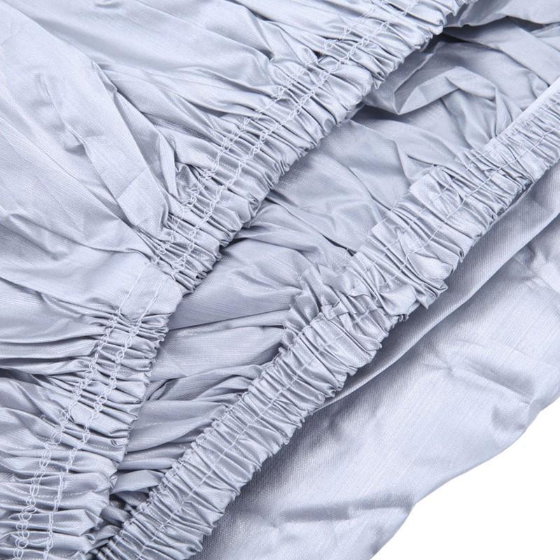 2x UV Protection Car Cover Full Car Cover Universal Fits For Sedan M Silver