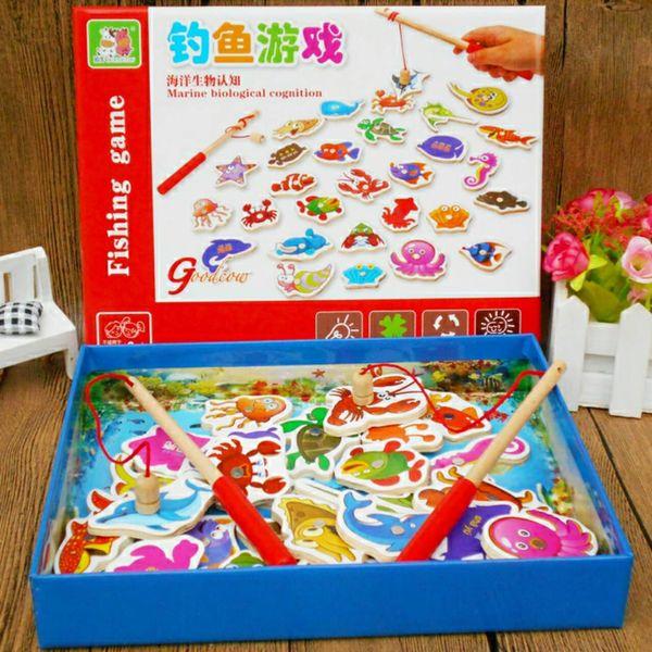 Bộ đồ chơi câu cá nam châm 32 sinh vật biển - Đồ chơi thông minh trẻ em