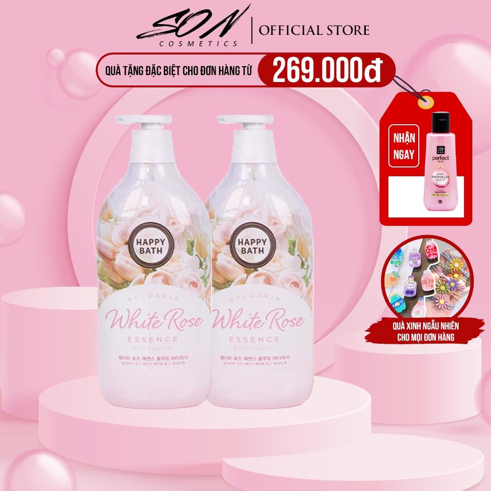 Sữa tắm hương hoa hồng trắng Happy Bath White Rose Essence Body Wash 900gr