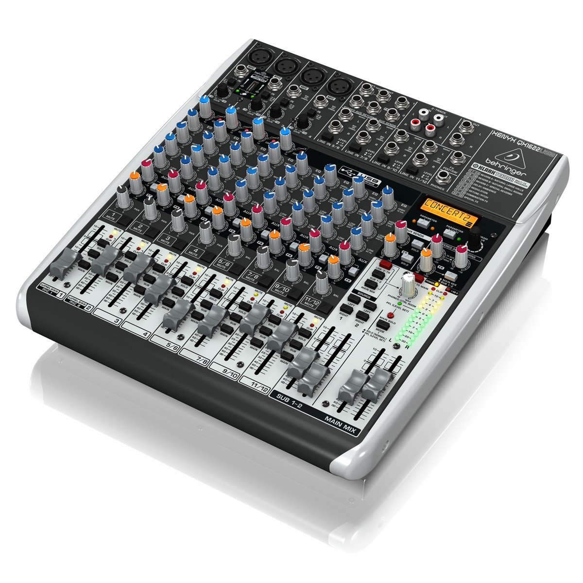 Bộ trộn Mixer USB Có Kèm Hiệu Ứng Behringer XENYX QX1622USB - Hàng Chính Hãng