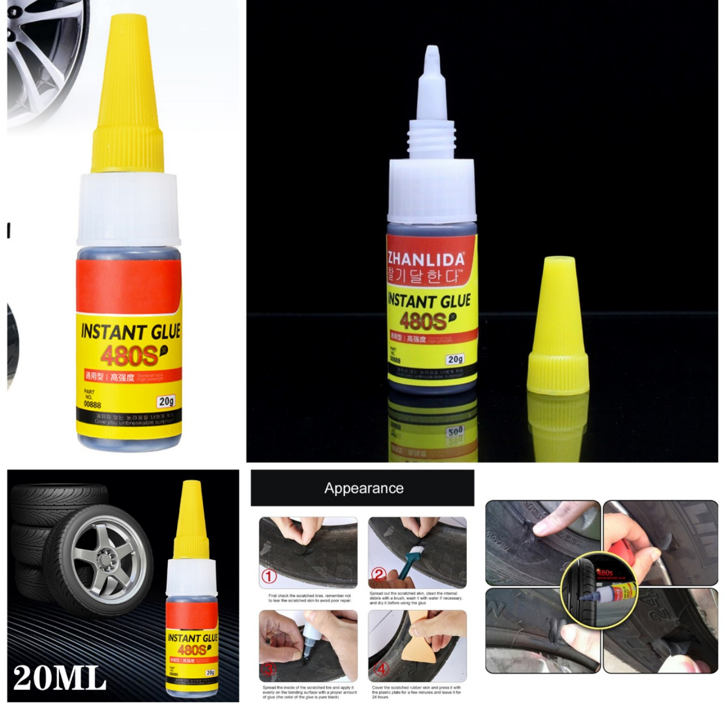 CỰC CHẤT VỚI 1 LỌ KEO DÁN VÁ SỮA CHỮA LỐP XE MÁY XE HƠI ÔTÔ VÀ CÁC LOẠI LỐP XE KHÁC HÀNG CHUẨN