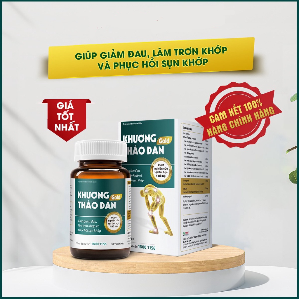 Viên xương khớp Khương Thảo Đan Gold Thái Minh - Lọ 120 viên