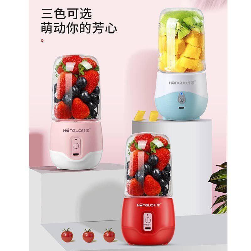 (6 LƯỠI) Máy Say Sinh Tố  Mini Cầm Tay Dùng Sạc Điện, Máy Xay Đa Năng 300Ml - wonter