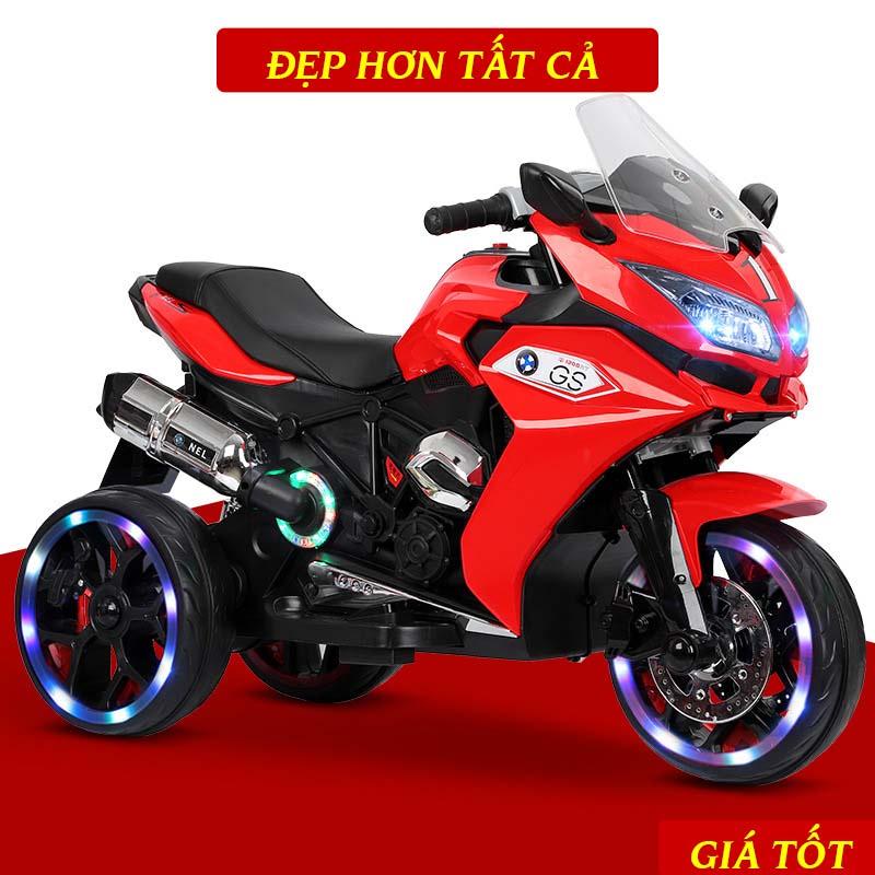 Xe Máy Điện Trẻ Em NEL-R1200GS Kiểu Dáng Thể Thao, Cực Bền, Nhựa Cao Cấp Cho Bé Từ 2 Tuổi Trở Lên