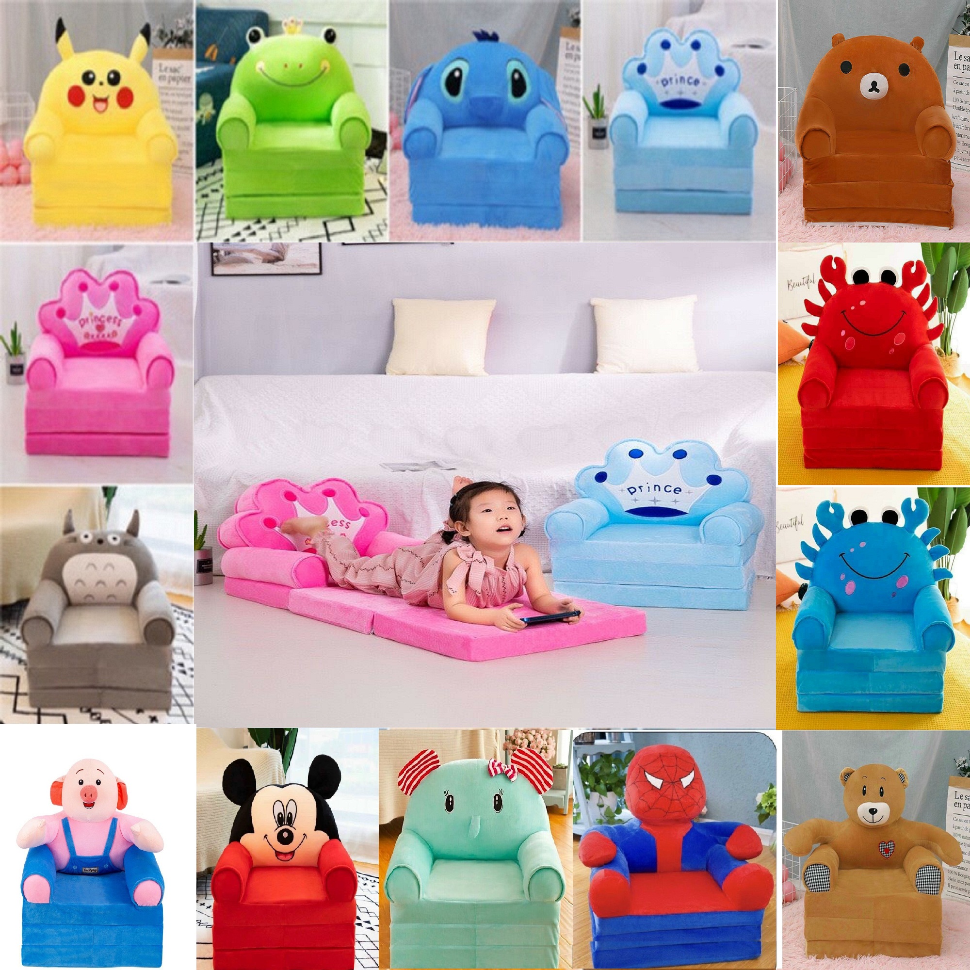 Ghế Giường - Ghế Lười Sofa Cho Bé