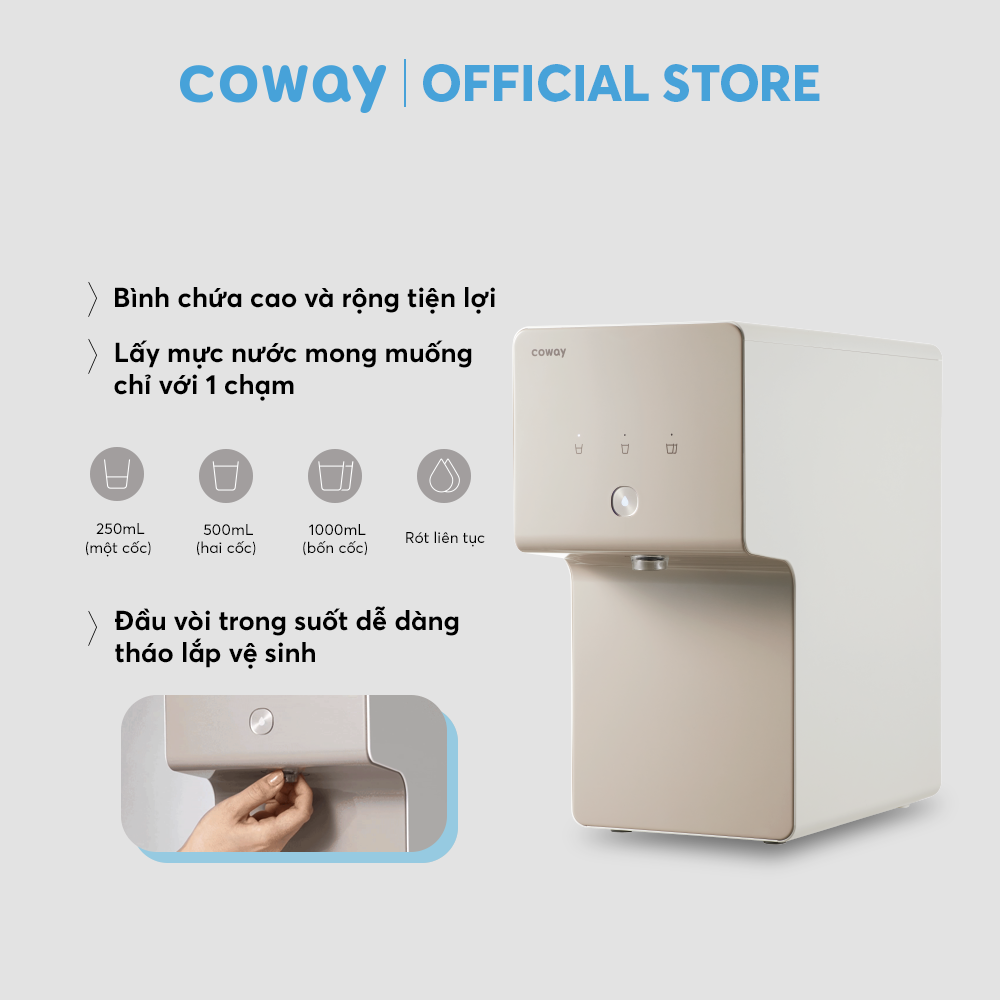 [Combo sức khỏe] Máy lọc không khí Coway Aires (10) AP-1009CH và Máy lọc nước Coway Cinnamon P-6320R - Hàng chính hãng