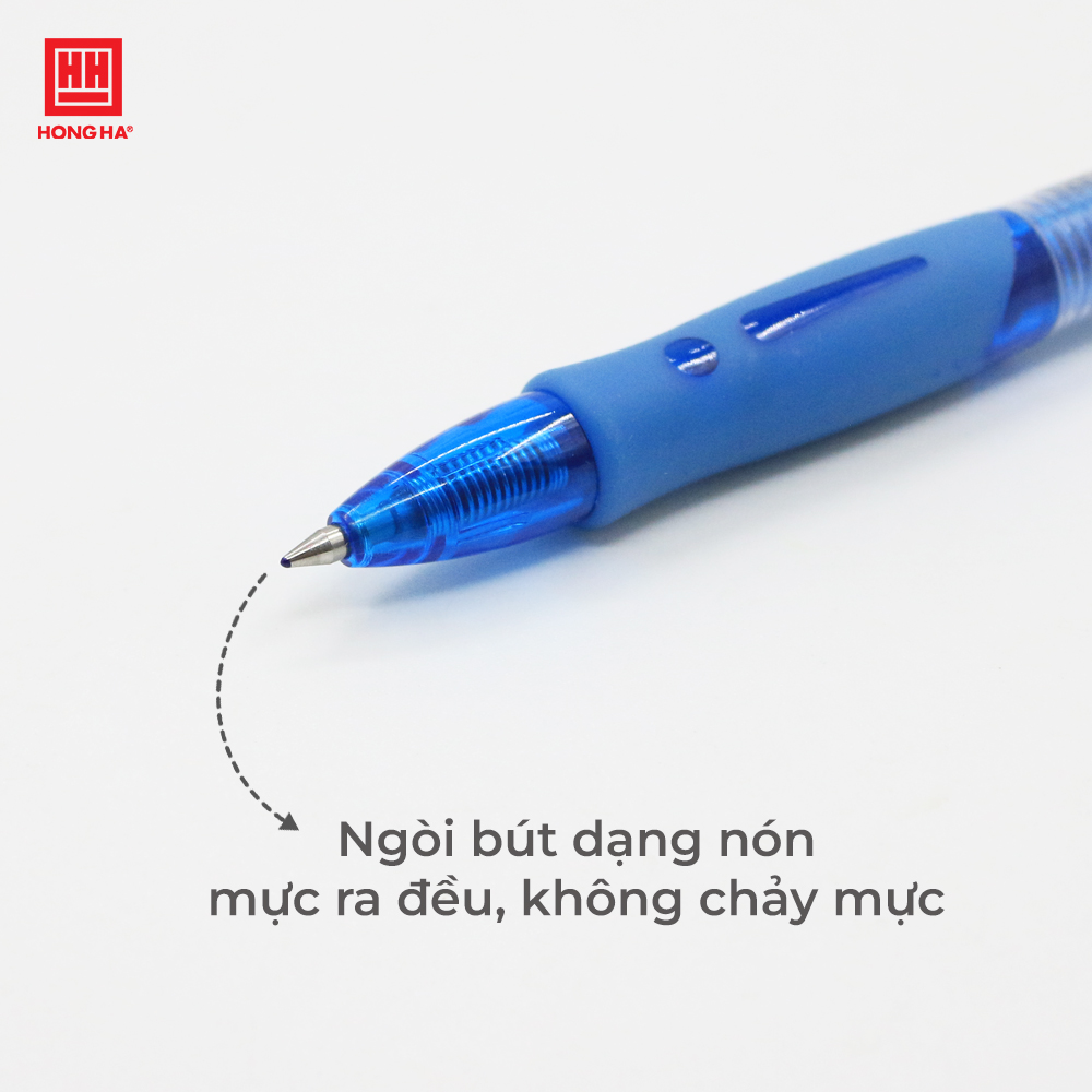 Bút gel, bút bi nước Hồng Hà mực Xanh, Đen, Đỏ màu sắc tươi sáng - 2766