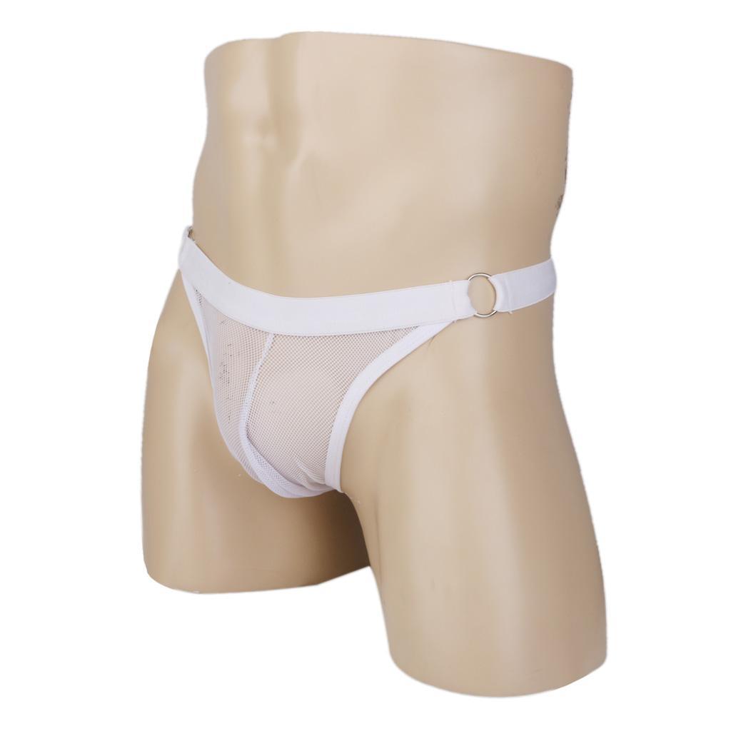2/pack Mens Stretch Sheer Mesh Briefs Pouch Panties Underwear Lingerie