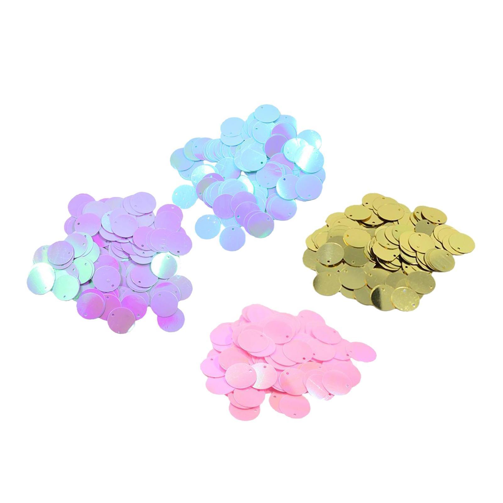 520Pcs DIY Shiny Round Loose Sequins Paillettes Sewing DIY Crafts