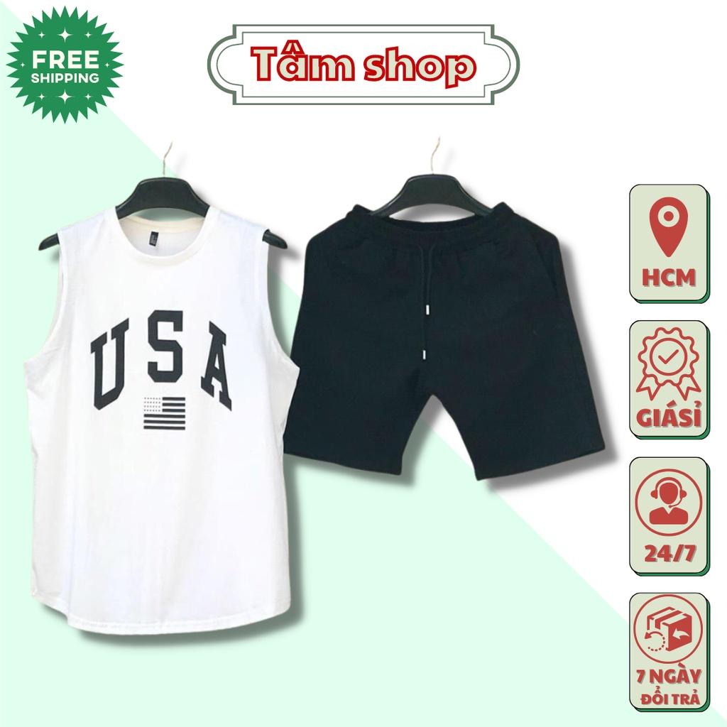 Đồ Bộ Thể Thao Nam Nữ USA - Set Quần Áo bốn mùa đẹp cao cấp mặc nhà đi chơi thoải mái 01