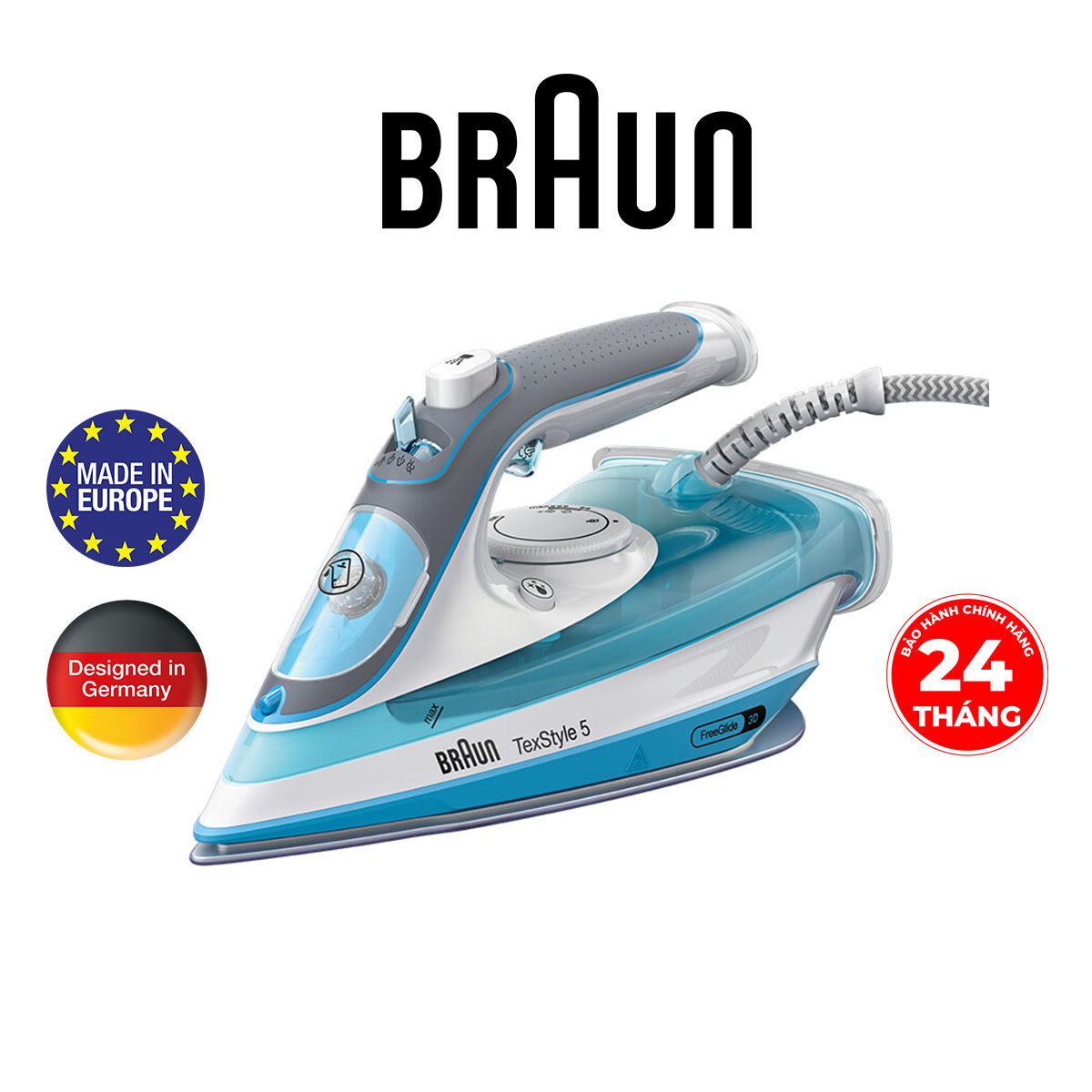 Bàn là hơi nước Braun SI5006BL-Hàng chính hãng