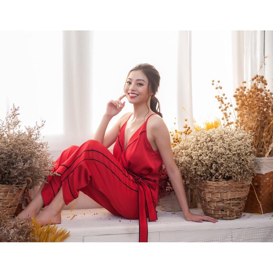 Bộ ngủ thiết kế lụa Hàn cao cấp