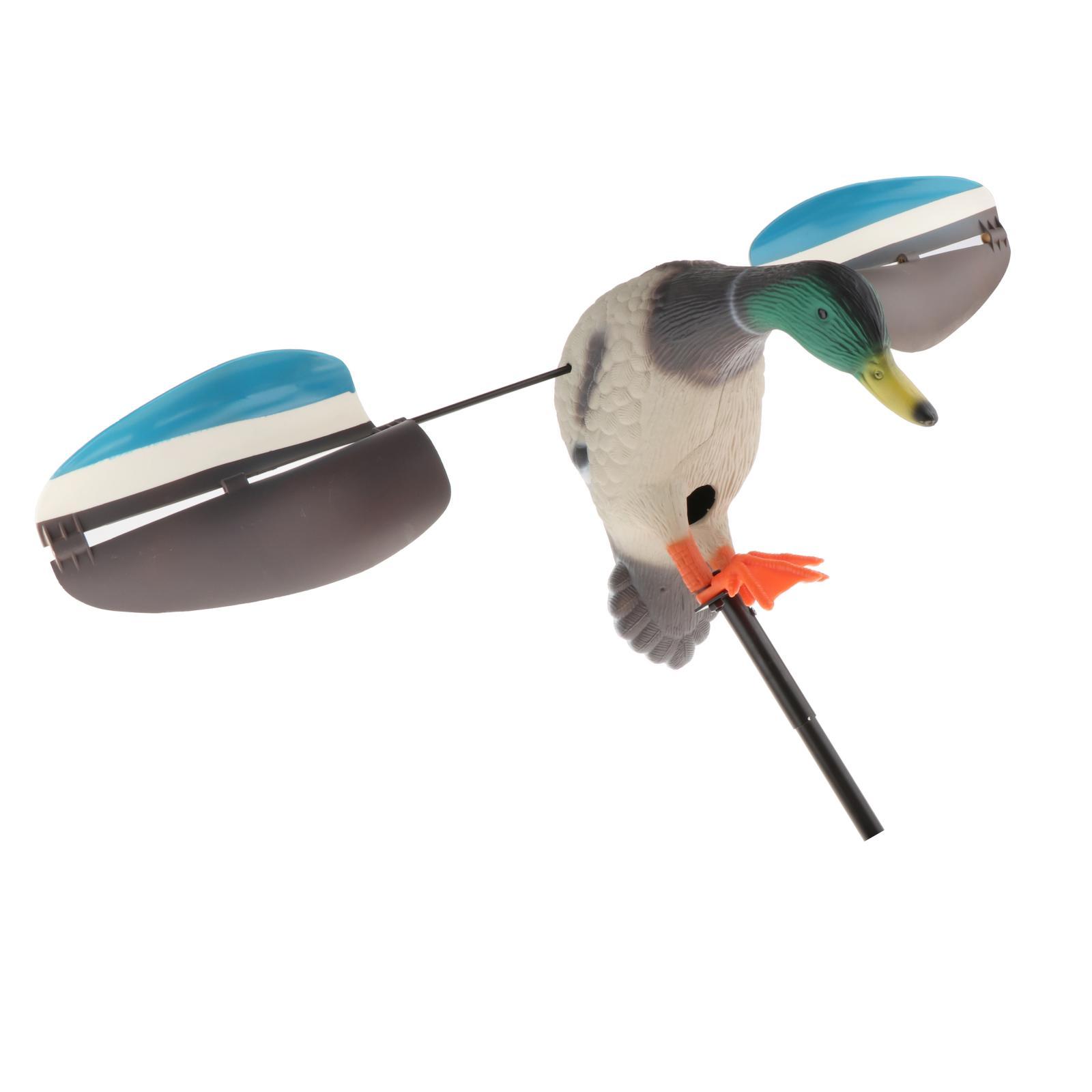 Wind-driven Duck Decoy Outdoors Hunting Shooting Fake Mallard Drake Duck Hunting Accessories