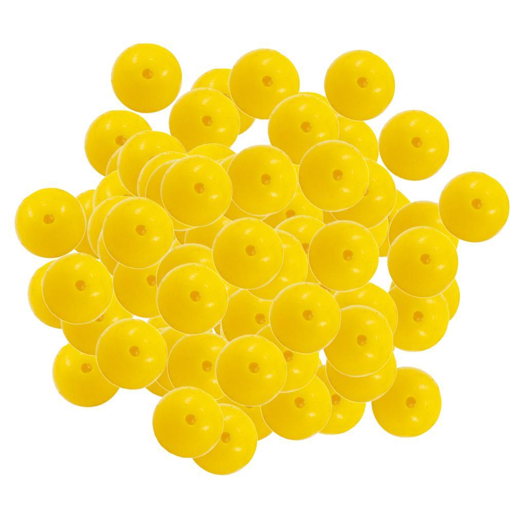 100 Pieces Fishing Soft Sweet Corn Flavored Baits Buoyancy Balls - Yellow