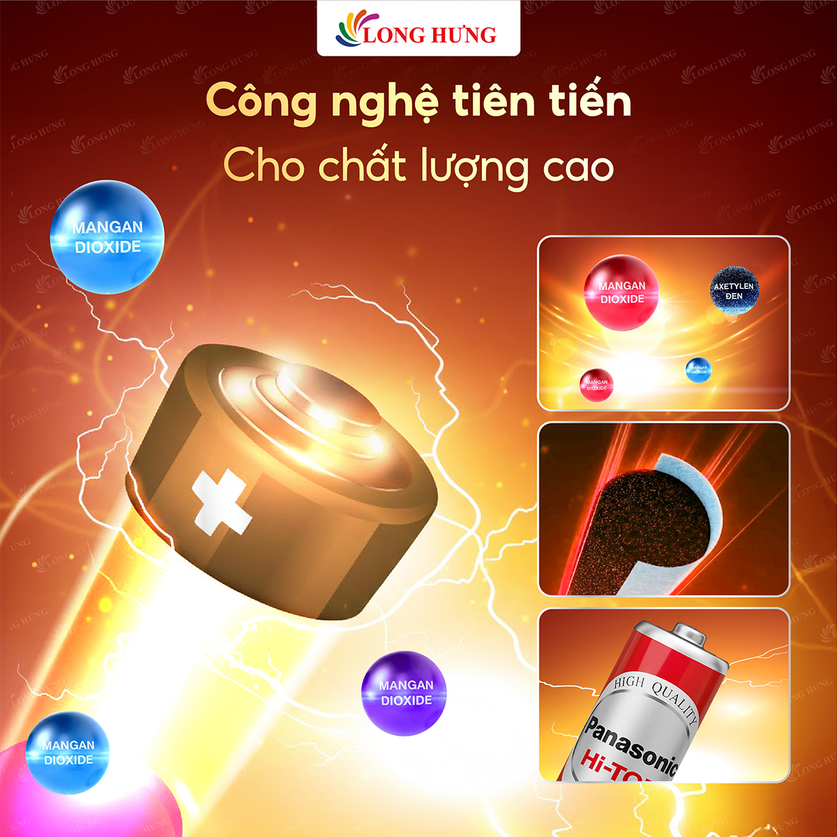 Hộp Pin than đỏ Panasonic AA R6DT/4S-V (60 viên) - Hàng chính hãng