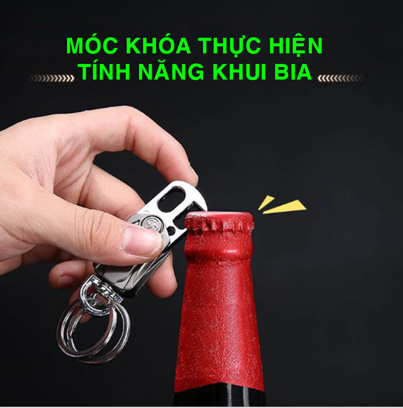 Bộ móc khóa cao cấp đa năng khui nắp chai, giải trí W57 - Hàng nhập khẩu