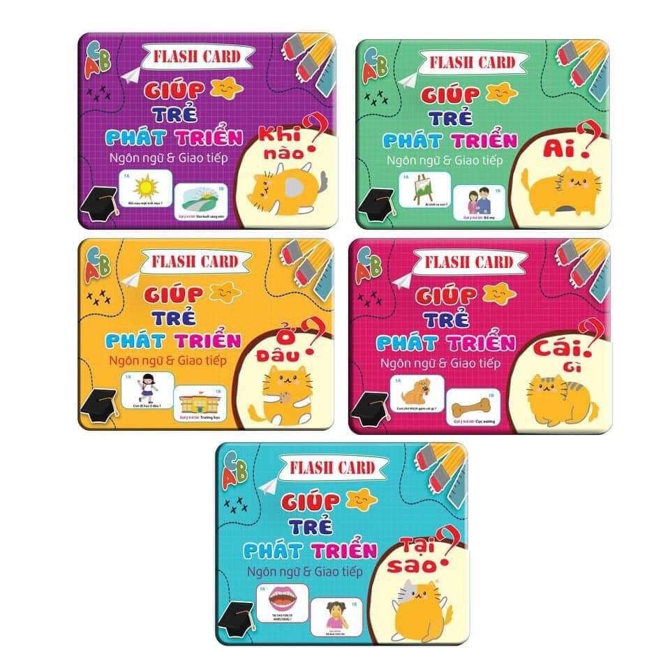 Bộ flashcard giúp trẻ phát triển ngôn ngữ và giao tiếp - Thẻ học thông minh