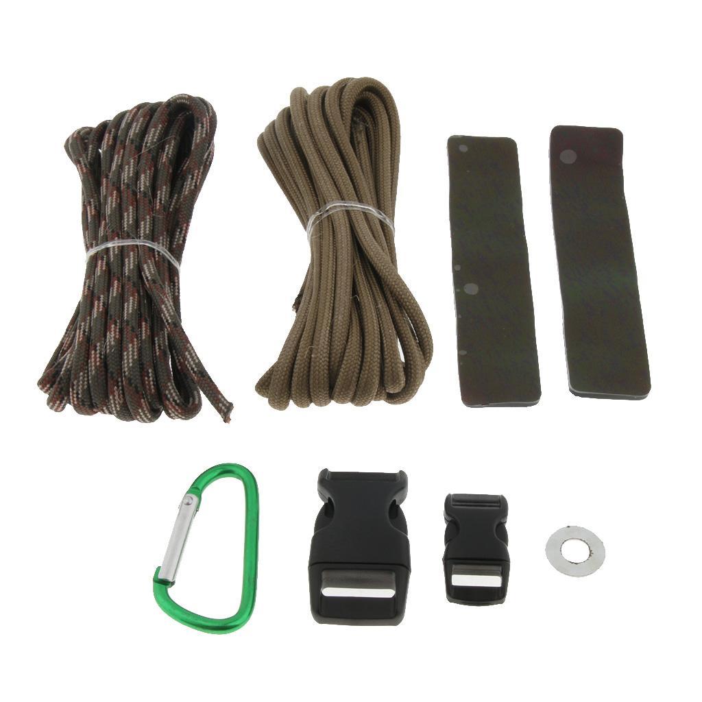 Stainless Steel Jig Craft Paracord Bracelet Making Rack Braid Tools with carabiner buckle