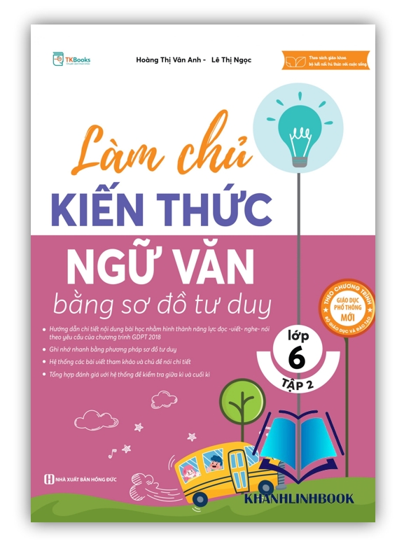 Sách - Làm chủ kiến thức Ngữ Văn bằng sơ đồ tư duy lớp 6 - Tập 2 (MC)