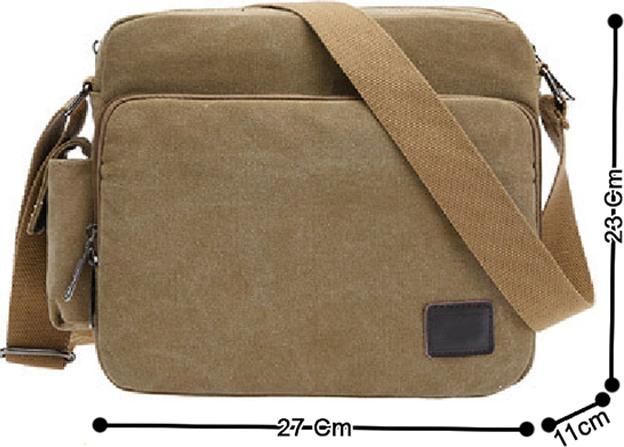 Túi Ipad Nhiều Ngăn D6661 - Màu Khaki có lót chống sốc