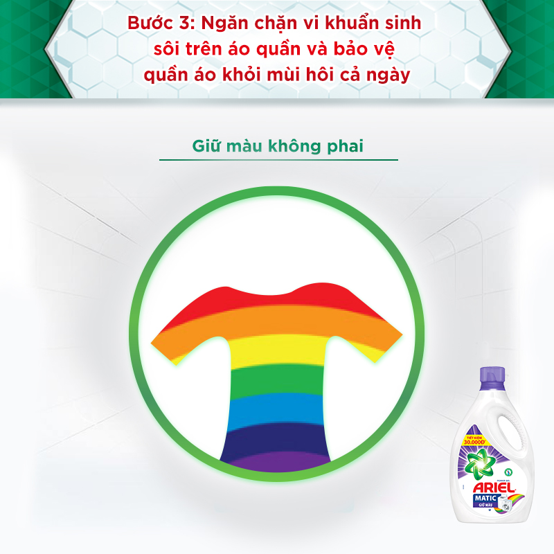 Nước Giặt Ariel Giữ Màu 3.25kg