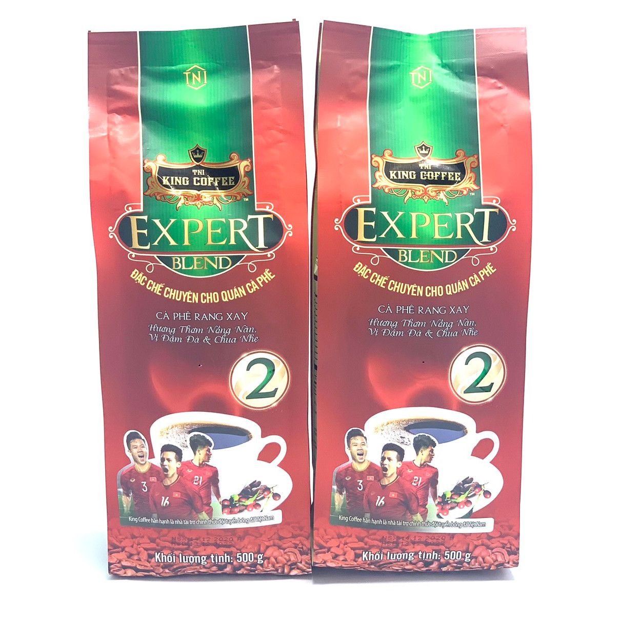 Combo 2 Gói Cà phê Rang Xay EXPERT BLEND 2 King Coffee( Bịch 500gam)