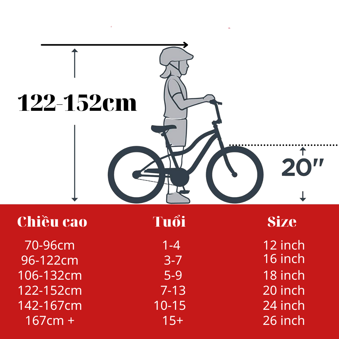 Xe đạp trẻ em SMNBike TK 20-01 ( 20 inch )