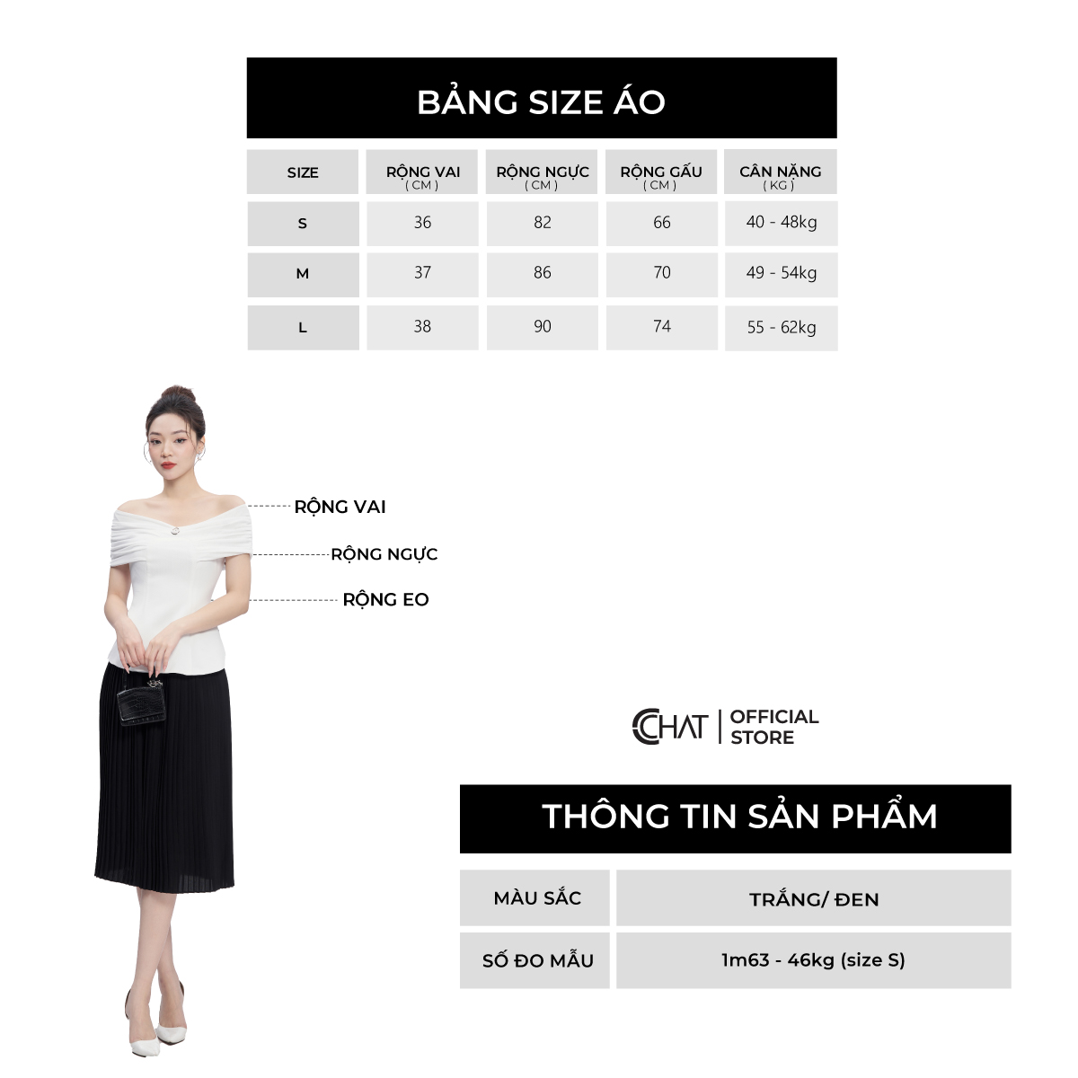 Áo Kiểu Nữ Dáng Ôm Phối Can Bán Nguyệt Chất Tuytsi Cao Cấp 53ANS8006OT