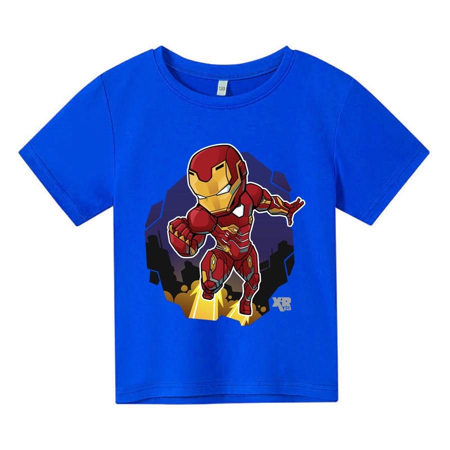 Áo thun trẻ em IRON MAN CHIBI 3, 4 màu, có size người lớn, Anam Store