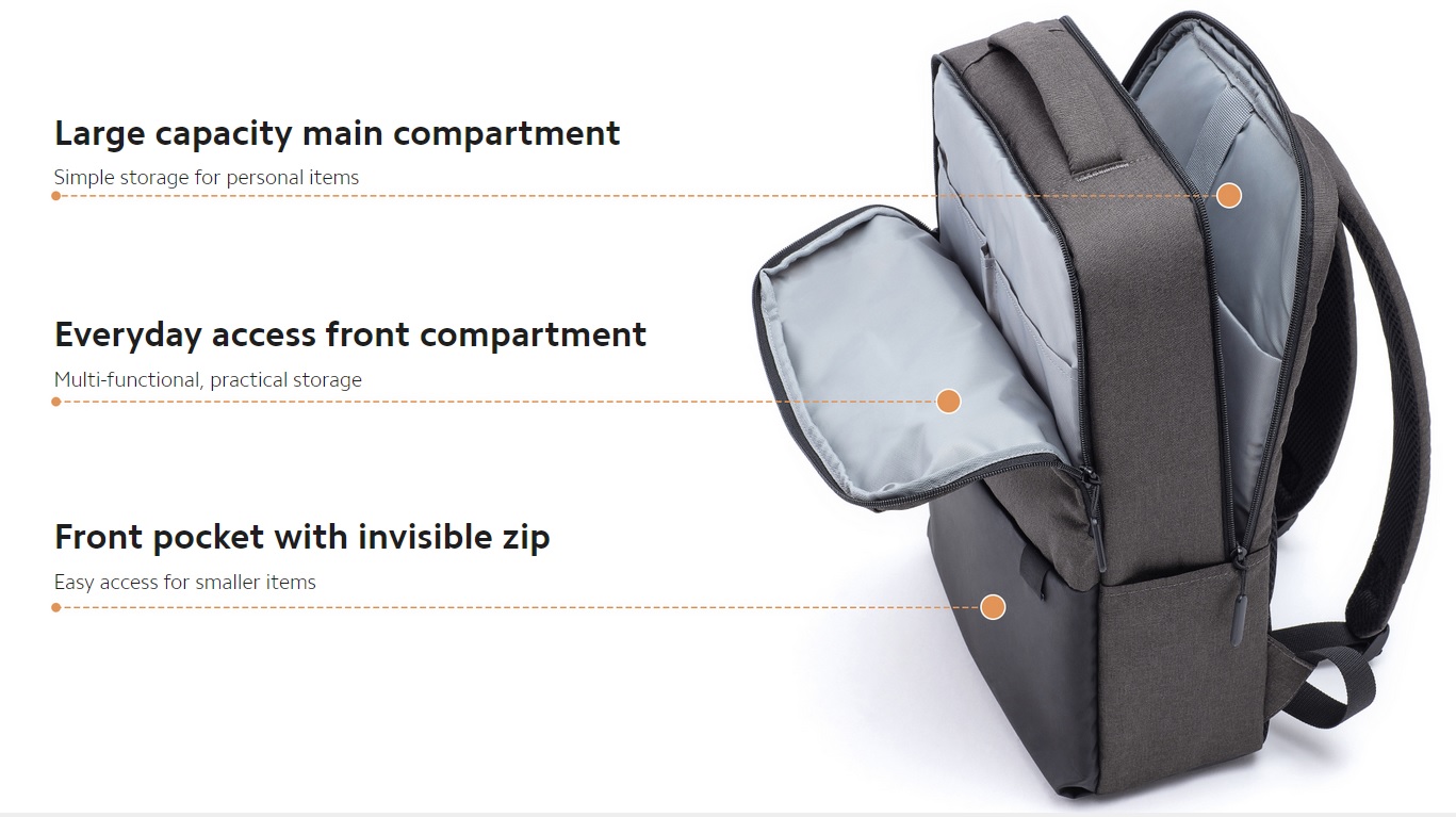 Ba lô Xiaomi Commuter Backpack- Hàng chính hãng - Balo Xiaomi thời thượng thanh lịch, rộng rãi, nhiều ngăn chưa, kháng nước