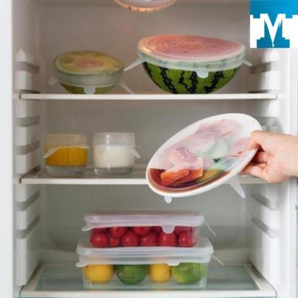Set 6 Nắp Úp Bát Silicon - Hàng loại 1