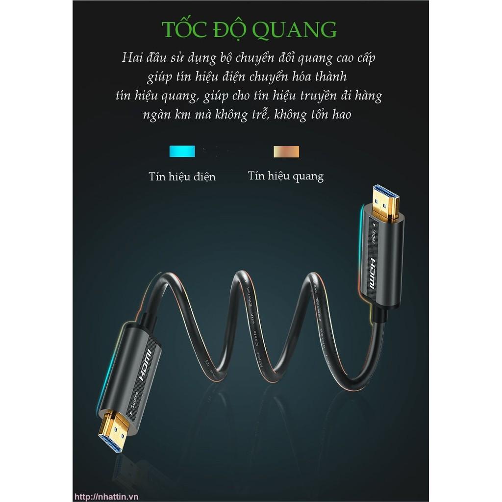 Cáp HDMI 15m 2.0 sợi quang Ugreen 50215 - Hàng chính hãng