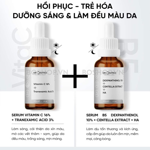 Combo 2 Sản Phẩm Làm Đều Màu, Dưỡng Sáng Da Drceutics