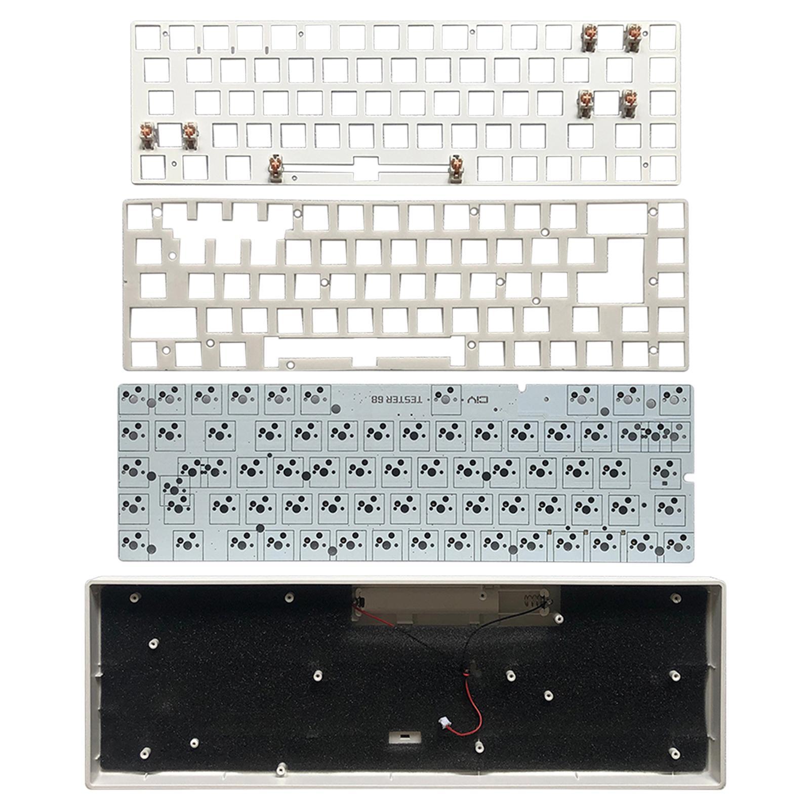 Tachiuwa 68Keys Tester68 Mechanical Keyboard Kit ,Two Modes 2.4G/Bluetooth 5.0