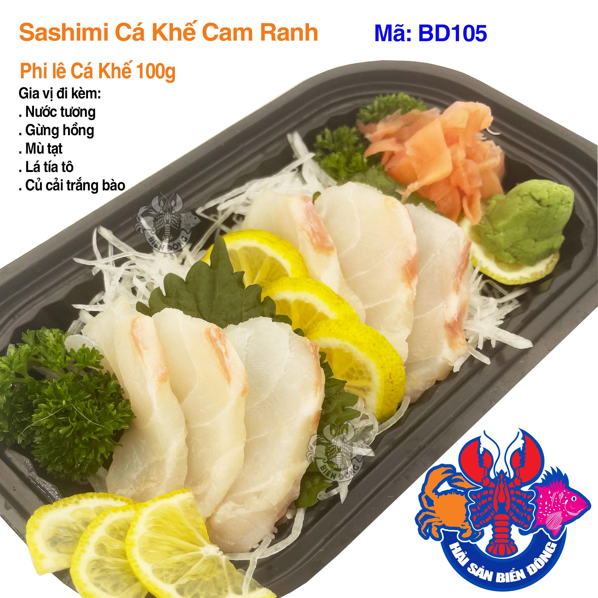 Mã 105_Sashimi Cá Khế Cam Ranh 100g